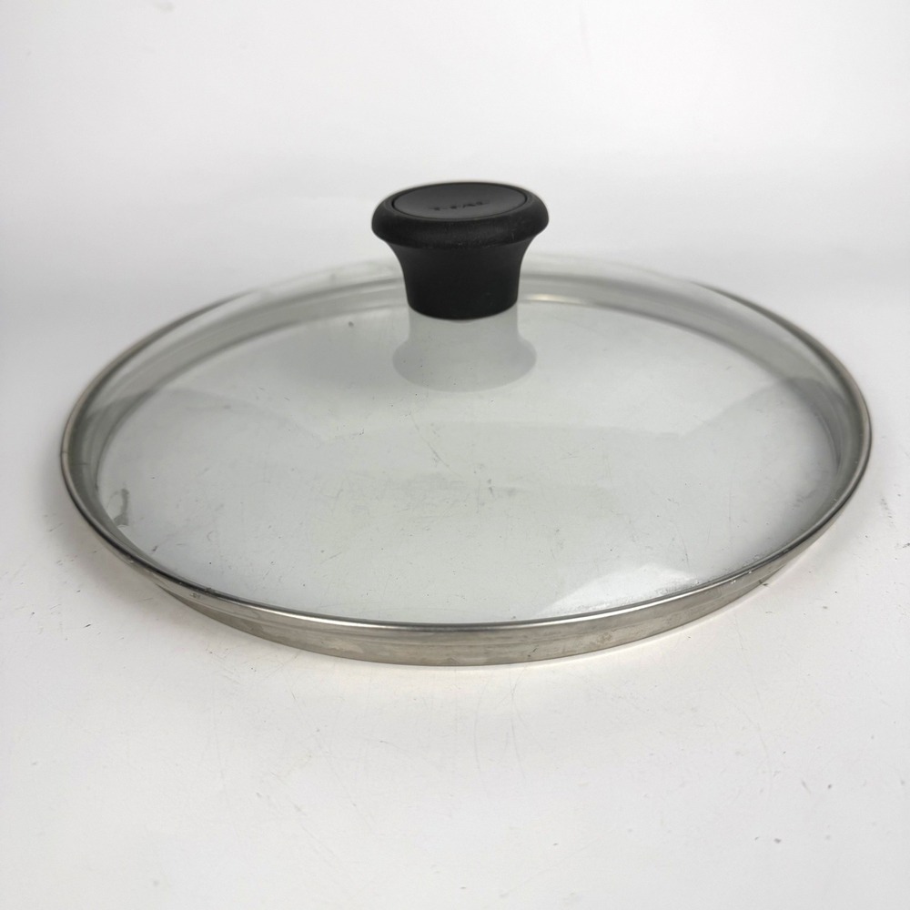 T-Fal Glass Pot Pan Lid 10.25in Clear Stainless Steel Replacement Knob Cookware
